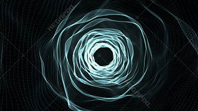 Digital dynamic element background loop seamless abstract.