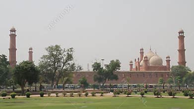 Famous Landmark Badshahi Mosque Lahore, Pakistan