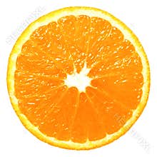 Orange slice isolated