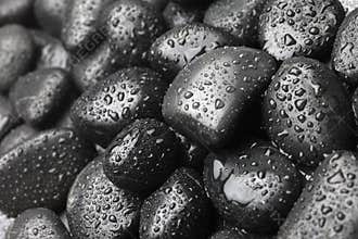 Black stones