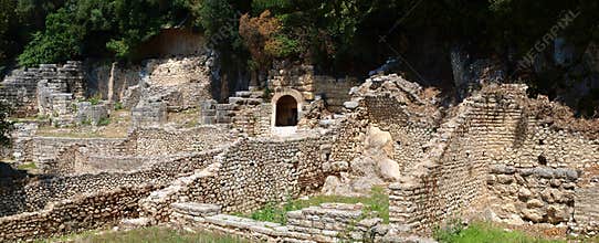 Ruins of a prytaneion at Butrint, Albania