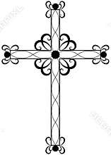 Traditional ornate religious cross