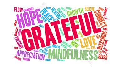 Grateful Animated Word Cloud