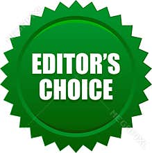 Editor`s choice seal stamp green