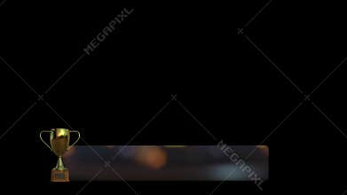 3D Trophy Gold 3D illustration
