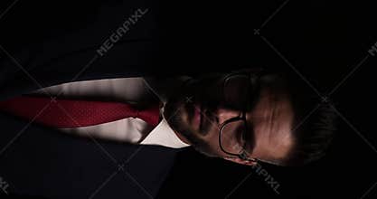 Young attractive man posing in studio