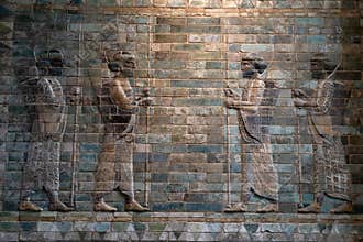 Archer Darius king of Persia palace bas relief