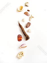 Sea side objects as stepping stones