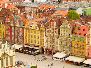Rynek (market square), Wroclaw, Poland