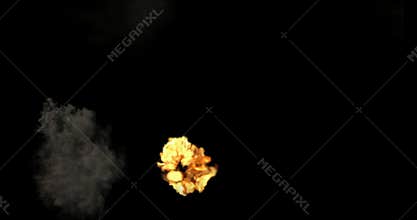 Abstract video background of a war combat with laser beams and explosions