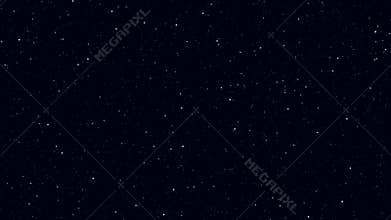 Moving stars in space. Flying stars background. Video