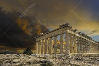Acropolis and parthenon Athens Greece