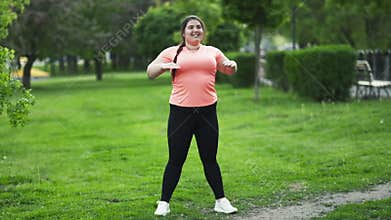 overweight exercise body positive woman workout