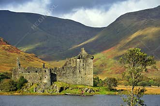 Highland castle, Kilchurn, Scotland