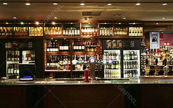 Inside view of a english pub