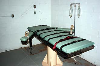 Lethal injection gurney