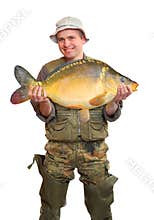The fisherman with big fish.