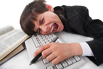 Boy and computer