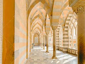 Amalfi Cathedral of Amalfi Town on Amalfi Coast / UNESCO World Heritage Sites, Italy, Europe