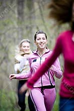 Women running