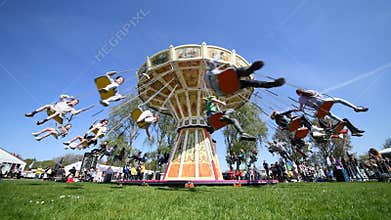 Vintage carousel Merry-go-round