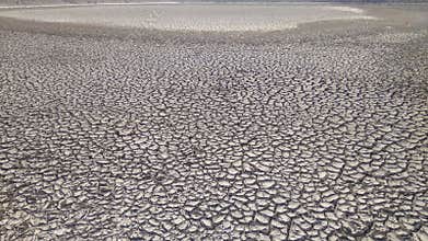 Cracked Dry Soil Texture Close Up Drought Land Surface Climate Change Desert Ground Background