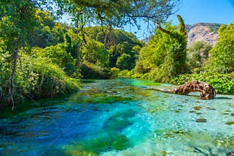 Blue eye spring near Sarande, Albania