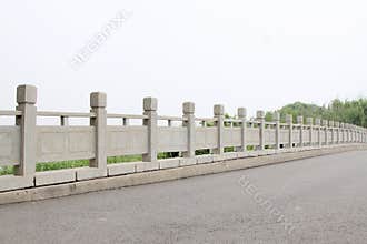 Stone bridge baluster