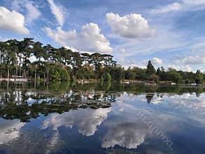 forest mirror in the Bois de Boulogne