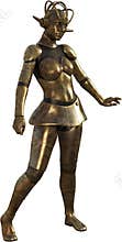 Female Woman Robot, Isolated, Science Fiction