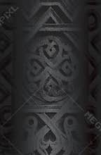 Luxury black metal gradient background with distressed concrete ornament, pattern texture