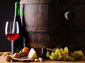 Rustic food and wine
