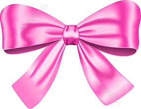 Pink gift bow