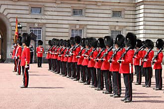 Guard change in Buckingham Palace