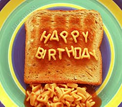 Happy birthday toast