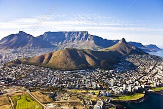 Cape Town and Table Mountain Aerial
