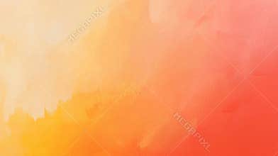 Yellow and red blend together in this abstract background, featuring visible brushstrokes creating a vibrant and