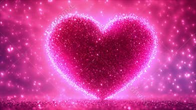 Sparkling Pink Heart