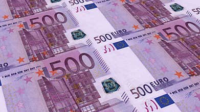 500 Euro banknotes