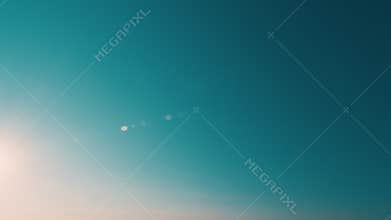 Beautiful Blue Sky With Clouds. Beautiful White Cumulus Clouds In Blue Sky With Sunlight.