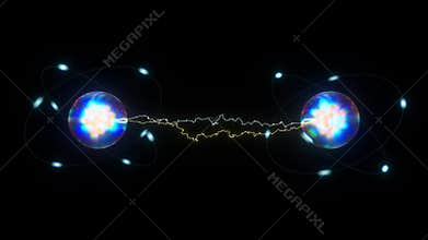 Quantum entanglement atom