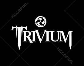 Trivium band logo. Isolated on black background.