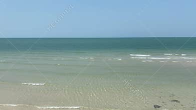 beautiful sea clear water scenery daytime with small waves. travel destination in thailand. no people, no boat. UHD 4K resolution.