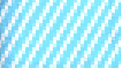 Checkered blue and white pattern creates visually appealing design