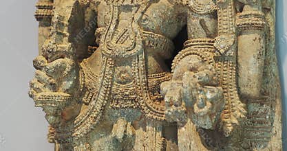 Antique Bhairava Or Frightful, Or Kala Bhairava, Is Shaivite And Vajrayana Deity Worshipped By Hindus And Buddhists