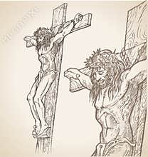 Jesus hand draw