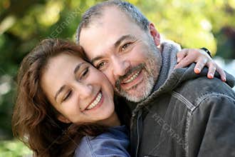 Happy couple outdoor