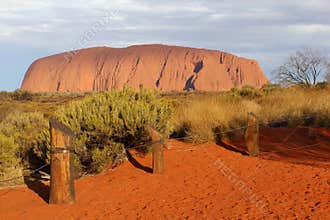 Panorama of the landscape with Uluru Ayers Rock (Unesco), Australia