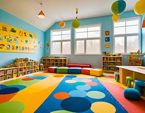 Children's Playroom with Colorful Design that is Educational and Safe