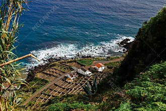 Landscapes at Azores islands, hiking at Santa Maria, Portugal, travel in Europe